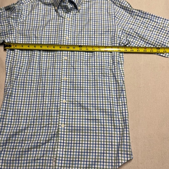 Peter Millar Green and Blue Checkered Shirt - Picture 4 of 6